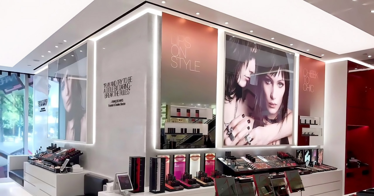 Luminous ceilings by Cooledge Lighting for cosmetic retail